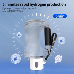 Générateur d'<span class=keywords><strong>eau</strong></span> hydrogénée portable 1500 ml, PC de qualité alimentaire, bouteille d'<span class=keywords><strong>eau</strong></span> hydrogénée 1000 ppb pour le sport, batterie, plastique, usage domestique - Product Image 3