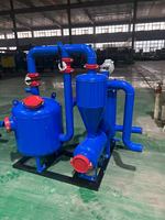 Système de filtration d'eau pour irrigation goutte à goutte avec séparateur de sable centrifuge en acier OEM d'usine, calibre de bride personnalisé