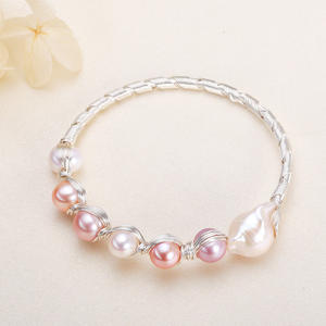 Pulseras de Perlas de Agua Dulce Auténticas, Suministro Directo del Fabricante, Pulseras Enrolladas Simples y Modernas para Chicas, Accesorios para Autobús - Zhuji - Product Image 4