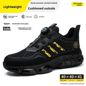 Calzado de Seguridad para Hombre, con Hebilla Giratoria, Suela de TPU, Protección Contra Impactos y Perforaciones, Antideslizante, Nuevo y Más Vendido - Product Image 4