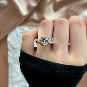 Anel de Eternidade Personalizado para Mulheres com Zircônia Cúbica, Anel de Compromisso Oval de Diamante, Anel de Casamento em Prata Esterlina 925 - Product Image 2