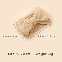 SongMay Bandeau en maille pour bébé Bandeau élastique bicouche Accessoires pour cheveux pour enfants