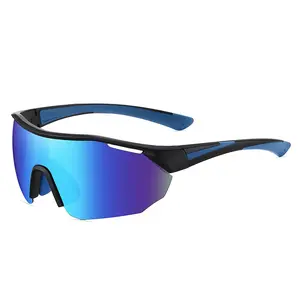 New European and American one-piece Colorful Sunglasses Sports Eyewear Cycling Sunglasses