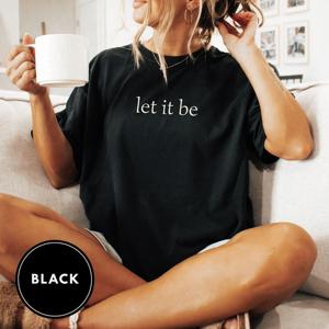 Camiseta OEM ODM Let It Be, Camiseta <span class=keywords><strong>de</strong></span> <span class=keywords><strong>los</strong></span> <span class=keywords><strong>Beatles</strong></span>, Camiseta Minimalista, Camiseta Musical, John Lennon, Paul McCartney, George Harrison - Product Image 5