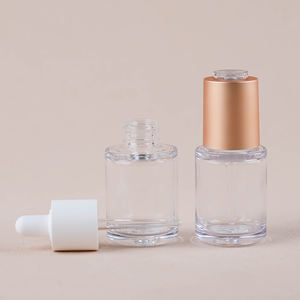 Emballage cosmétique de soins de la peau 30 ML PET cylindre torsion <span class=keywords><strong>bouton</strong></span> poussoir cheveux <span class=keywords><strong>barbe</strong></span> compte-gouttes bouteille bouchon à vis rechargeable pour les soins de la peau - Product Image 5