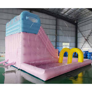 Mới nhất thiết kế đảng rentalsjumping nhà trả lại Combo bouncy lâu đài Hồ bơi bơm hơi trượt Aqua công viên nước SLIDES với Blower - Product Image 4