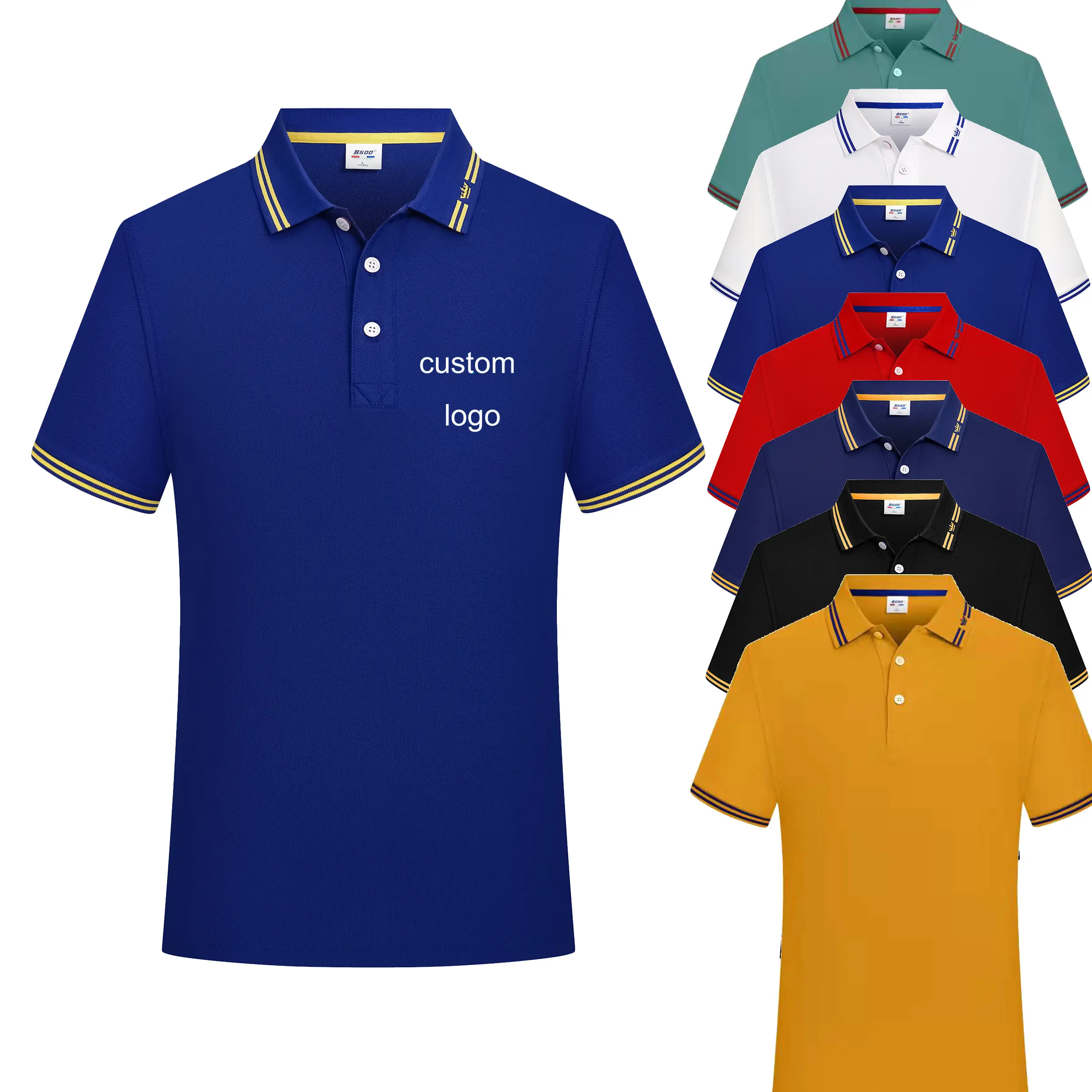 Polo de Golf para hombre, Camiseta lisa con logotipo personalizado, transpirable, secado rápido, ropa, barata, venta al por mayor