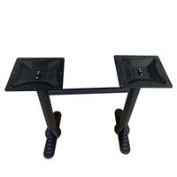 Base de Mesa de Doble Columna de Hierro Fundido de Alta Resistencia con Barra Transversal – Estructura para Mesa de Comedor de Restaurante al por Mayor