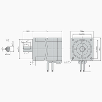 Moteur CC sans balais PrimoPal à couple élevé 36V 40V 48V 60V, prix compétitif, moteur électrique sans balais Inrunner 70mm à faible bruit pour usage industriel
