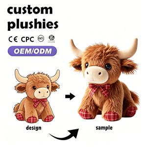 Peluche de <span class=keywords><strong>Vaca</strong></span> de Granja de Peluche Súper Suave Personalizado de Highland con Relleno de Algodón PP Material Ecológico - Product Image 2