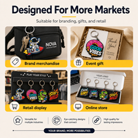 Llavero de PVC Suave 2D 3D Personalizado con Logotipo de Marca, Resistente al Agua, con Anillo Dividido, Regalo Promocional Corporativo de Fábrica