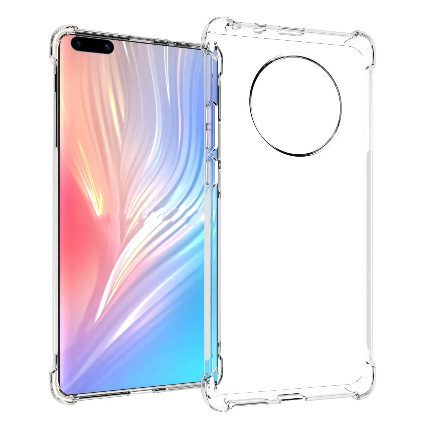 Tschick For Huawei Mate 40 P20 P30 P40 Lite Case 1.5mm Soft TPU Clear Back Cover Phone Cases For Huawei Mate 40 Pro 5G