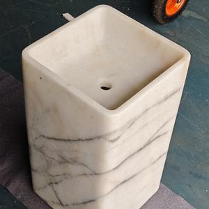 <span class=keywords><strong>Lavabo</strong></span> <span class=keywords><strong>de</strong></span> mármol independiente <span class=keywords><strong>de</strong></span> superficie sólida <span class=keywords><strong>de</strong></span> alto estándar para Hotel, <span class=keywords><strong>lavabo</strong></span> <span class=keywords><strong>de</strong></span> pedestal <span class=keywords><strong>de</strong></span> mármol para baño, <span class=keywords><strong>lavabo</strong></span> <span class=keywords><strong>de</strong></span> lavado - Product Image 6