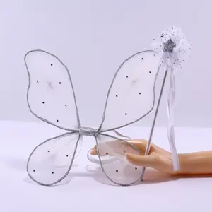 Ali di angelo di prestazione dell'ala di fata della farfalla della maglia di modo per i bambini