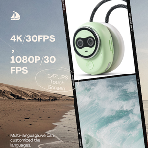 Caméra S86 4K, caméscope sportif 1,47'', porte-clés, cordon de cou, différentes couleurs, caméra vidéo adaptée pour faire des vlogs - Product Image 5