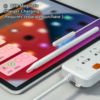 iPad IOS için Manyetik Kablosuz Şarjlı Metal Dijital Stylus Kalem, Avuç İçi Temassız Kullanım, Eğim Algılama ve Aktif Algılama Teknolojisi ile
