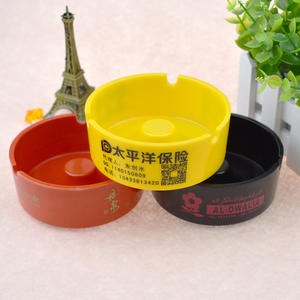 Regali promozionali Bar ristorante Logo personalizzato di grandi dimensioni in plastica sigari portacenere personalizzato melamina posacenere - Product Image 4