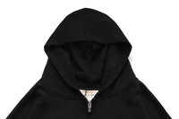 Sweat à capuche pour homme, personnalisable avec logo, haute qualité, style mode Hip Hop sport, à épaules tombantes, manches amples avec fermeture éclair, vierge