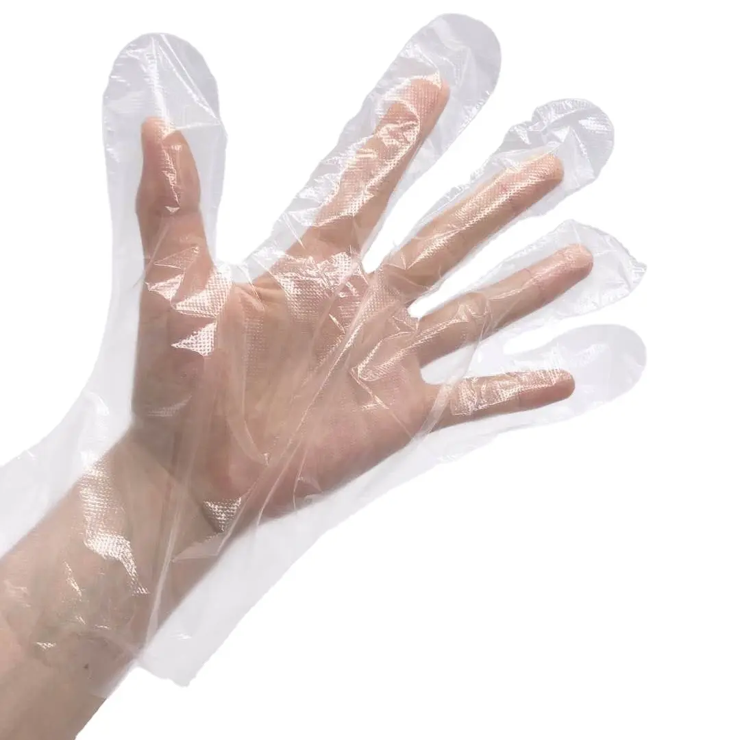 Plastic gloves food Safety clear wally Transparent Hand PE disposable manufacturers Single use Plastic Gloves