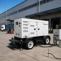 Générateurs diesel tractables Cummins 200 kW, générateur mobile 250 kVA, générateur diesel refroidi par eau, générateur monophasé sans balais AC
