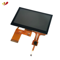 Tampilan layar Lcd Tft 4.3 inci 480x272 dengan Panel sentuh kapasitif rumah mobil industri logistik medis luar ruangan dalam ruangan