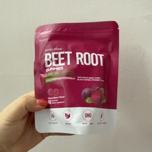 Gomitas de Remolacha con CoQ10, Extracto de Remolacha, Extracto de Semilla de Uva, Extracto de Pimienta Negra y Vitaminas, Suplemento Energético Premium OEM - Product Image 1