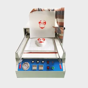 Semi automatic mini desktop thermoplastic plastic sheet vakum forming mesin for DIY cosplay mask