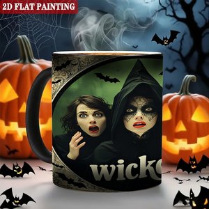 <b>Ceramic</b> <b>Cup</b> 11oz Frosted Black Heat Activated Color Changing Magic Mug - Product Image 6
