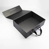Elegante Estuche Magnético Rígido Plegable con Asa, Lámina Magnética Reutilizable, Producción en Masa Profesional para Empaque de Prendas