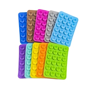 24PCS 3M dính mạnh mẽ một mặt vuông Silicone cốc hút trường hợp điện thoại đứng hình dạng bán buôn - Product Image 1