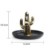 Vente en gros, support de rangement de clés en céramique, support d'accessoires de bijoux de bureau, support d'anneau en céramique pour la décoration de la maison
