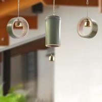 Carillon éolien décoratif artisanal en bambou, écologique, clochettes éoliennes suspendues, tubes naturels, décoration de fenêtre pour la maison