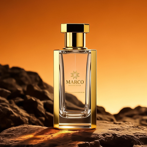 Vente chaude 100ml Flacon de parfum vide rectangulaire électro-plaqué Flacon de parfum de luxe avec bouchon doré - Product Image 3