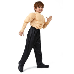 Nouveau Style Funny Muscular Man Cosplay Strong Top Costume Halloween pour Kid Boys - Product Image 3