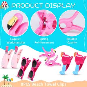 Pinzas de Playa de Plástico para Toallas, Diseño Personalizado, Ideales para Sillas, Gran Venta de Verano - Product Image 6