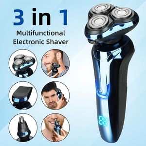 Kit de toilettage pour homme, best-seller d'usine, 3 en 1, rasoir électrique multifonctionnel, étanche, rechargeable par USB - Product Image 3