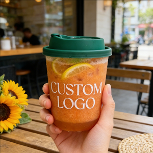 Gobelets à café en plastique transparent jetables à paroi simple 9oz 16oz 90mm de diamètre Gobelets personnalisés en PP pour le café - Product Image 4