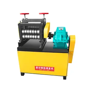 High Efficiency Scrap Steel Bar Rebar Hydraulic Coil Straightening And Cutting Machine