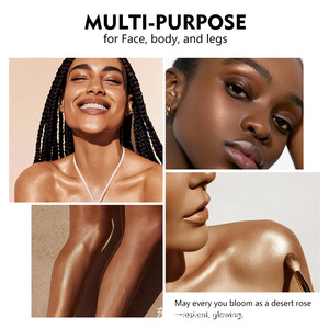 Gocce illuminanti viso e corpo personalizzate con etichetta privata, olio illuminante per il corpo, illuminante liquido perlato per una pelle radiosa. - Product Image 5