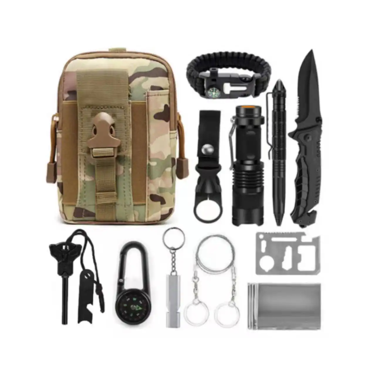 Camping New Cross-Border Outdoor Camping Supplies Travel Survival Kit Anti-Emergency Tool Combination Set