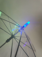 LS Lampe de poche imprimée éclairage led dôme à bulles lumière led transparente parapluie décoratif