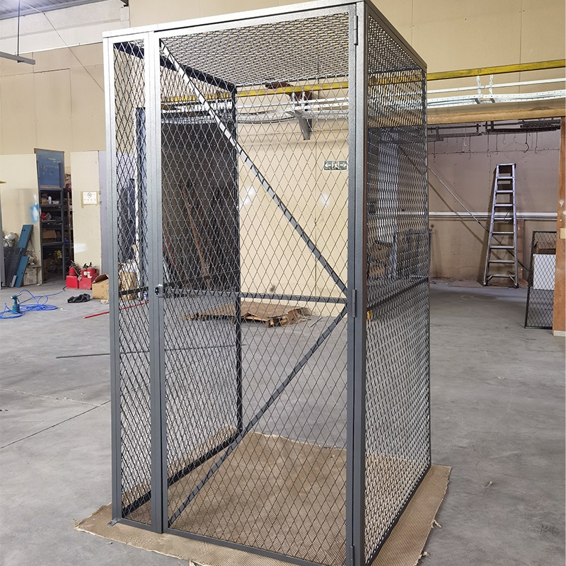 メッシュスチールロッカー　ceha Warehouse Cage Iron Wire Mesh Locker - Diamond Shape Full Wall