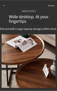 Fabbrica <span class=keywords><strong>Outlet</strong></span> metallo soggiorno nuovo <span class=keywords><strong>Design</strong></span> moderno mobili in legno piccolo caffè tavolo <span class=keywords><strong>da</strong></span> tè rotondo - Product Image 5