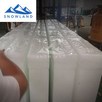 Machine à glace industrielle à refroidissement direct de 3 tonnes avec dégivrage automatique, télécommande, économie d'énergie, options intelligentes de 50 kg