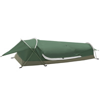 Tente tunnel camouflage épaissie pour une personne, quatre saisons, pour alpinisme et camping en extérieur, coupe-vent, portable, imperméable