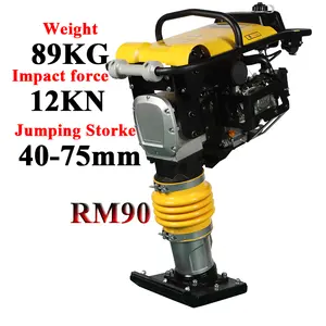 High Quality 5.5HP Vibrating Tamping Rammer Compactor 12KN Soil Jumping Jack Tamping Rammer Earth Tamping Rammer