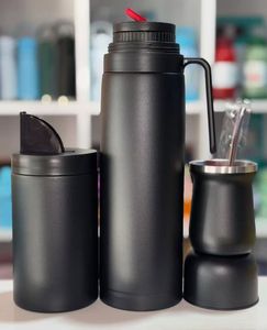 Thermos in Acciaio Inossidabile di Grado Alimentare Personalizzato Senza BPA con Isolamento Sottovuoto Grande Capacità 1 Litro 1000ml - Product Image 1
