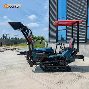 25HP 35HP CE <b>Small</b> Euro 5 Tractors Orchard Farm Agricultural Diesel Tracked Cultivator Rotary Tiller Crawler Mini Tractor - Product Image 2
