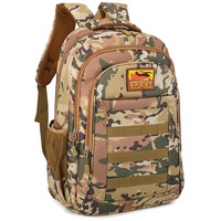 Ransel Taktis Kamuflase Kapasitas Besar Unisex Tahan Air Bahan Oxford Kain MOLLE Tas Laptop OEM Mochila Camuflada
