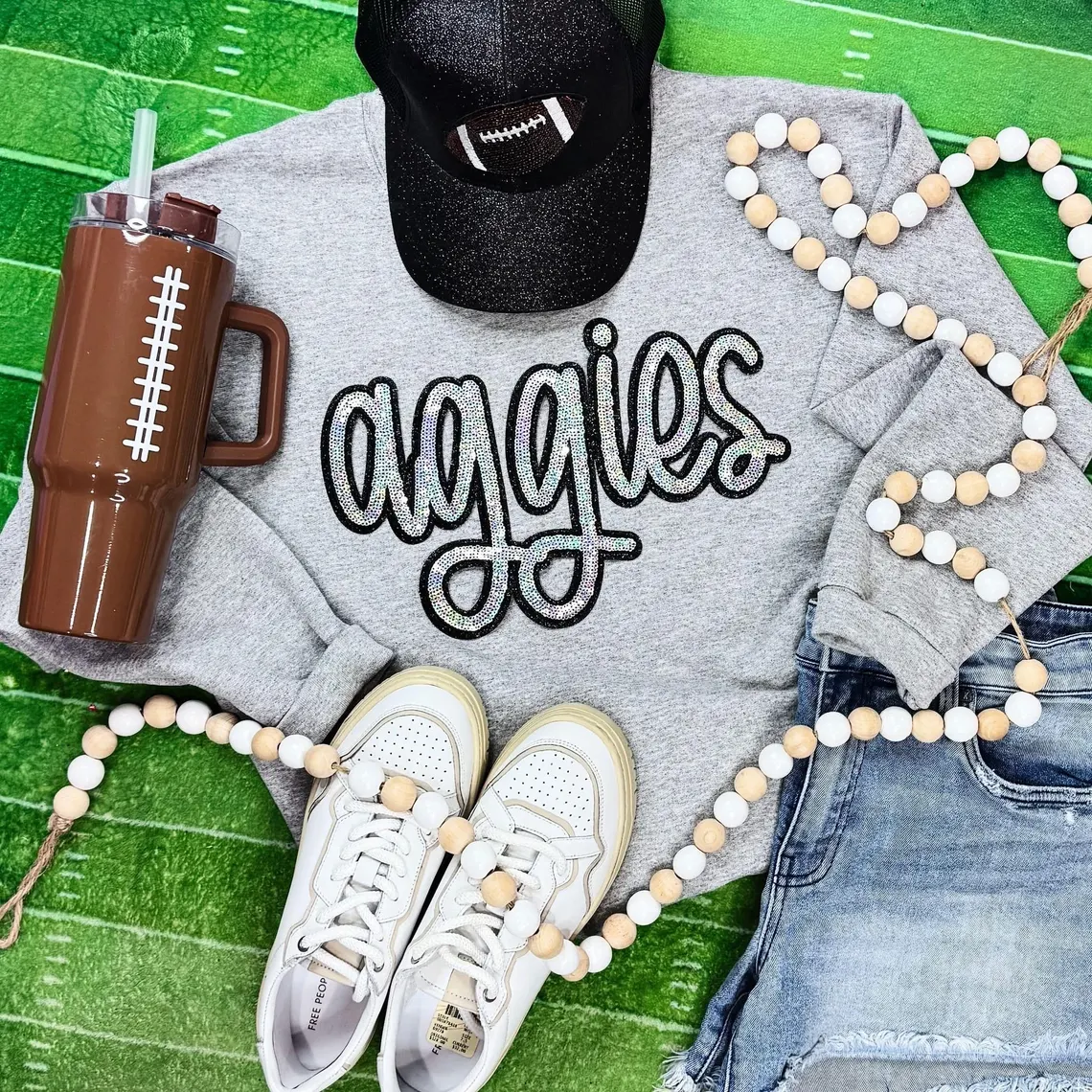#6 silver Aggies (patch only)